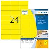 2.400 HERMA Etiketten 4406 gelb 70,0 x 37,0 mm von Herma
