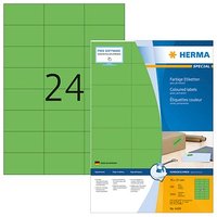 2.400 HERMA Etiketten 4409 grün 70,0 x 37,0 mm von Herma