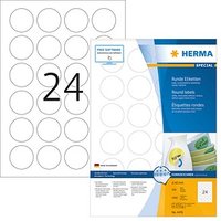 2.400 HERMA Etiketten 4476 weiß 40,0 x 40,0 mm von Herma