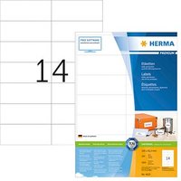 2.800 HERMA Etiketten 4625 weiß 105,0 x 42,3 mm von Herma