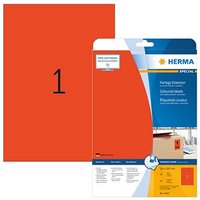 20 HERMA Etiketten 4422 rot 210,0 x 297,0 mm 20 HERMA Etiketten 4422 rot 210,0 x 297,0 mm von Herma