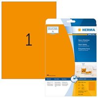 20 HERMA Etiketten 5149 orange 210,0 x 297,0 mm von Herma