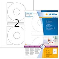 200 HERMA CD-Etiketten 4471 weiß von Herma