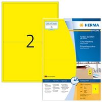 200 HERMA Etiketten 4565 gelb 199,6 x 143,5 mm von Herma