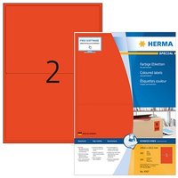 200 HERMA Etiketten 4567 rot 199,6 x 143,5 mm von Herma