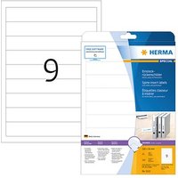225 HERMA Einsteck-Rückenschilder 5122 weiß für 4,5 cm Rückenbreite 225 HERMA Einsteck-Rückenschilder 5122 weiß für 4,5 cm Rückenbreite von Herma