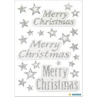 HERMA Aufkleber 3731 Merry Christmas, silber, 24 Etiketten HERMA Aufkleber 3731 Merry Christmas, silber, 24 Etiketten von Herma