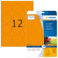 240 HERMA Etiketten 5153 orange 60,0 x 60,0 mm von Herma