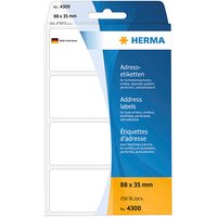 250 HERMA Adressetiketten 4300 weiß 88,0 x 35,0 mm von Herma