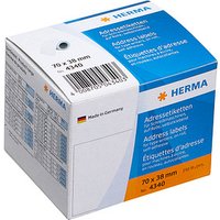 250 HERMA Adressetiketten 4340 weiß 70,0 x 38,0 mm von Herma