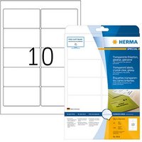 250 HERMA Folienetiketten 8018 transparent 96,0 x 50,8 mm 250 HERMA Folienetiketten 8018 transparent 96,0 x 50,8 mm von Herma