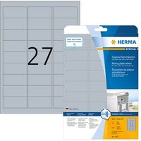 270 HERMA Typenschild-Etiketten 4592 silber 63,5 x 29,6 mm 270 HERMA Typenschild-Etiketten 4592 silber 63,5 x 29,6 mm von Herma