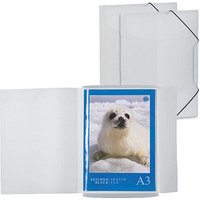 3 HERMA Zeichenmappen DIN A3 weiß transparent 3 HERMA Zeichenmappen DIN A3 weiß transparent von Herma