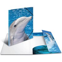 3 HERMA Zeichenmappen DIN A3 Delfine von Herma