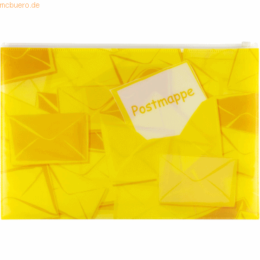 3 x HERMA Postmappe A4 mit Zipper gelb 3 x HERMA Postmappe A4 mit Zipper gelb von Herma