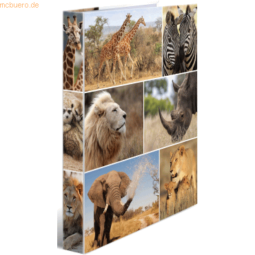 3 x HERMA Ringbuch A4 Karton 4 Ringe Afrika Tiere 3 x HERMA Ringbuch A4 Karton 4 Ringe Afrika Tiere von Herma