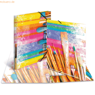 3 x HERMA Sammelmappe A4 Karton Pinsel 3 x HERMA Sammelmappe A4 Karton Pinsel von Herma
