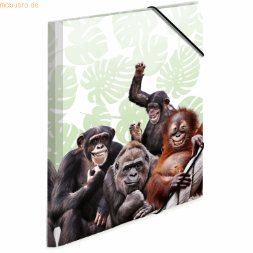 3 x HERMA Sammelmappe A4 PP Affenbande 3 x HERMA Sammelmappe A4 PP Affenbande von Herma