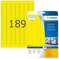 3.780 HERMA Etiketten 4243 gelb 25,4 x 10,0 mm von Herma
