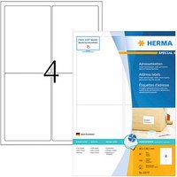 320 HERMA Adressetiketten weiß 96,0 x 139,7 mm 320 HERMA Adressetiketten weiß 96,0 x 139,7 mm von Herma