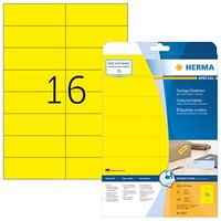 320 HERMA Etiketten 4551 gelb 105,0 x 37,0 mm 320 HERMA Etiketten 4551 gelb 105,0 x 37,0 mm von Herma