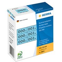 HERMA Klebenummern 4803 Zahlen, blau 22,0 x 10,0 mm, 3x1.000 Etiketten HERMA Klebenummern 4803 Zahlen, blau 22,0 x 10,0 mm, 3x1.000 Etiketten von Herma