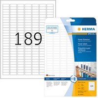 4.725 HERMA Power-Etiketten 10900 weiß 25,4 x 10,0 mm von Herma