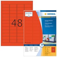 4.800 HERMA Etiketten 4545 rot 45,7 x 21,2 mm von Herma