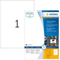 40 HERMA Folien-Kraftklebe-Etiketten 9543 weiß 210,0 x 297,0 mm von Herma