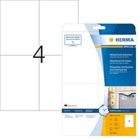 40 HERMA wetterfeste Folienetiketten 4598 weiß 105,0 x 148,0 mm 40 HERMA wetterfeste Folienetiketten 4598 weiß 105,0 x 148,0 mm von Herma