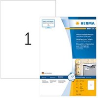 40 HERMA wetterfeste Folienetiketten 4602 weiß 210,0 x 297,0 mm von Herma