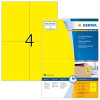 400 HERMA Etiketten 4396 gelb 105,0 x 148,0 mm von Herma