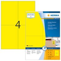 400 HERMA Etiketten 4396 gelb 105,0 x 148,0 mm von Herma