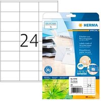 480 HERMA 10703 Recycling Etiketten weiß 70,0 x 36,0 mm von Herma