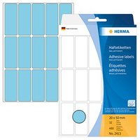 480 HERMA Etiketten 2413 blau 50,0 x 20,0 mm 480 HERMA Etiketten 2413 blau 50,0 x 20,0 mm von Herma