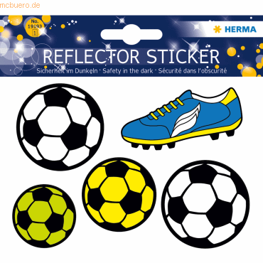5 x HERMA Reflektorsticker Fußball von Herma