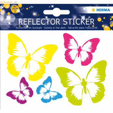 5 x HERMA Reflektorsticker Schmetterling von Herma