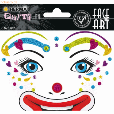 5 x Herma Sticker Face Art Clown Lotta 5 x Herma Sticker Face Art Clown Lotta von Herma