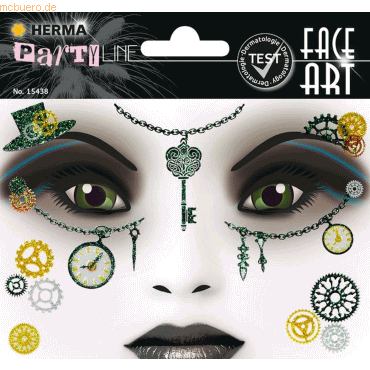 Herma Sticker Face Art Steampunk Amelia Herma Sticker Face Art Steampunk Amelia von Herma