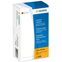 500 HERMA Frankieretiketten 4328 weiß 130,0 x 40,0 mm von Herma