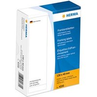 500 HERMA Frankieretiketten 4330 weiß 130,0 x 40,0 mm 500 HERMA Frankieretiketten 4330 weiß 130,0 x 40,0 mm von Herma