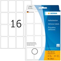 384 HERMA Movables Etiketten 10613 weiß 25,0 x 40,0 mm 384 HERMA Movables Etiketten 10613 weiß 25,0 x 40,0 mm von Herma