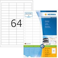 6.400 HERMA Etiketten 4271 weiß 48,3 x 16,9 mm von Herma
