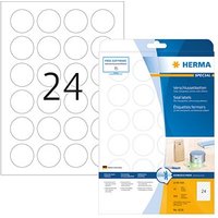 600 HERMA Folien-Verschlussetiketten 4236 transparent 40,0 x 40,0 mm von Herma