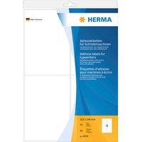 80 HERMA Adressetiketten 4434 weiß 102,0 x 148,0 mm von Herma