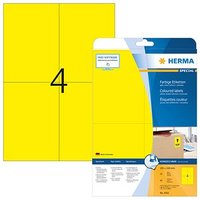80 HERMA Etiketten 4561 gelb 105,0 x 148,0 mm von Herma