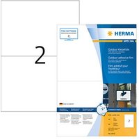 80 HERMA Folien-Kraftklebe-Etiketten 9541 weiß von Herma
