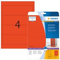 80 HERMA Ordneretiketten 5097 rot von Herma