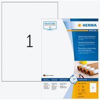 80 HERMA wetterfeste Etiketten weiß 210,0 x 297,0 mm von Herma