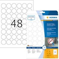 960 HERMA wetterfeste Folienetiketten 4571 weiß 30,0 x 30,0 mm von Herma